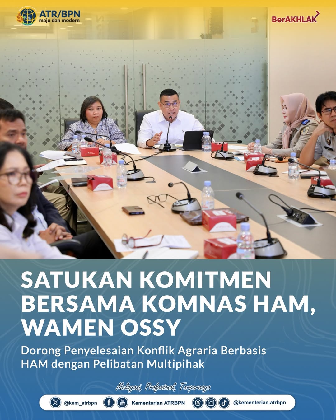 Wamen Ossy dorong Penyelesaian Konflik Agraria Berbasis HAM dengan Pelibatan Multipihak